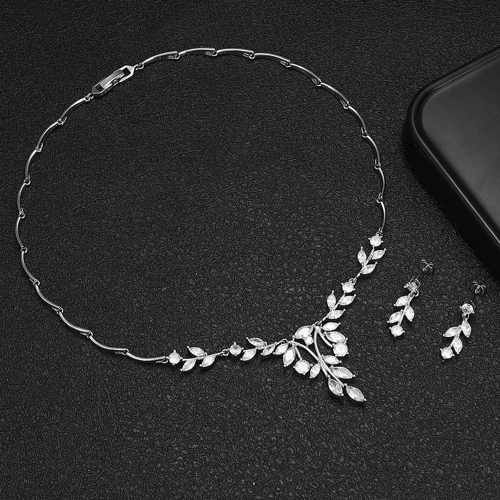 Ladies /Bridal Shiny Zircon Jewelry Sets #JEWLY113