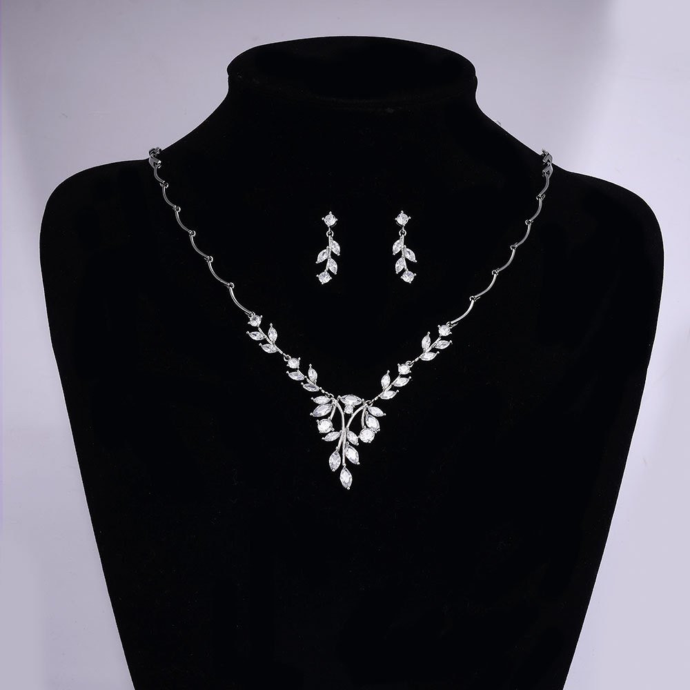 Ladies /Bridal Shiny Zircon Jewelry Sets #JEWLY113