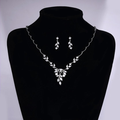 Ladies /Bridal Shiny Zircon Jewelry Sets #JEWLY113