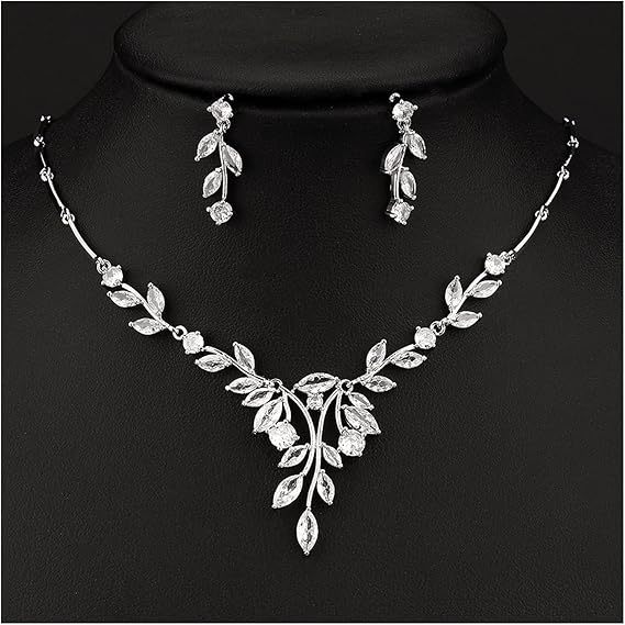 Ladies /Bridal Shiny Zircon Jewelry Sets #JEWLY113