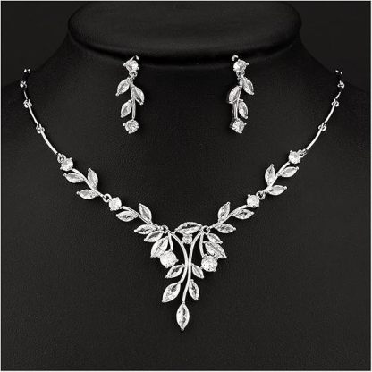 Ladies /Bridal Shiny Zircon Jewelry Sets #JEWLY113