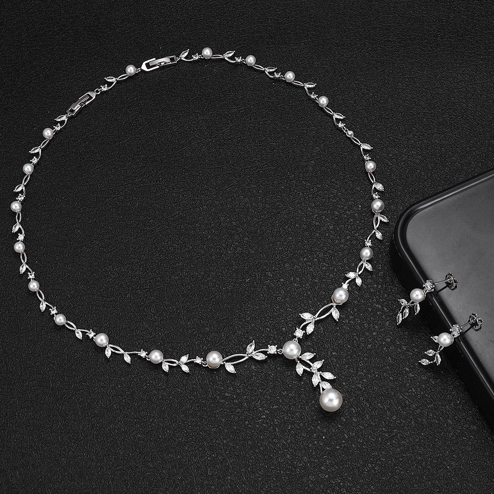 Ladies /Bridal Shiny Zircon Jewelry Sets #JEWLY114