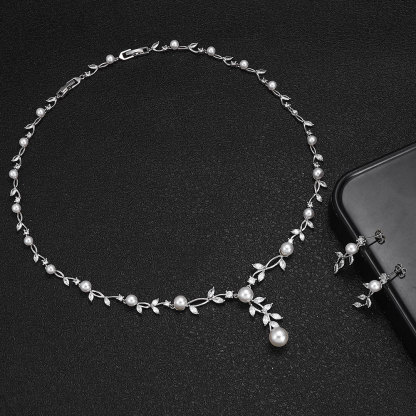 Ladies /Bridal Shiny Zircon Jewelry Sets #JEWLY114