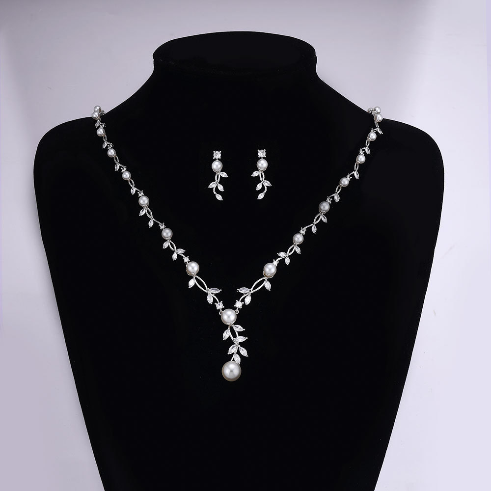 Ladies /Bridal Shiny Zircon Jewelry Sets #JEWLY114