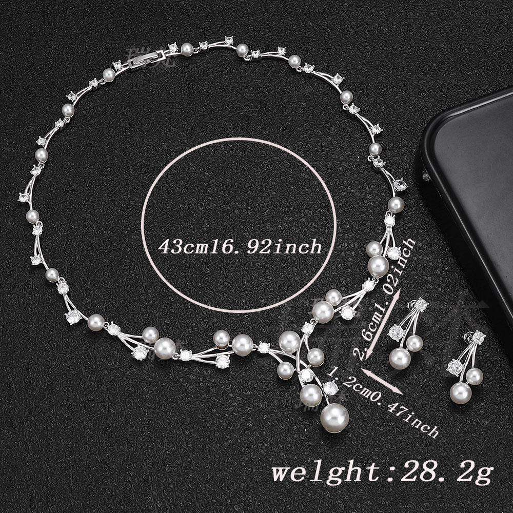 Ladies /Bridal Shiny Zircon Jewelry Sets #JEWLY114