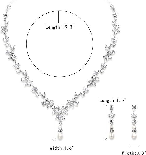 Ladies /Bridal Shiny Zircon Jewelry Sets #JEWLY115