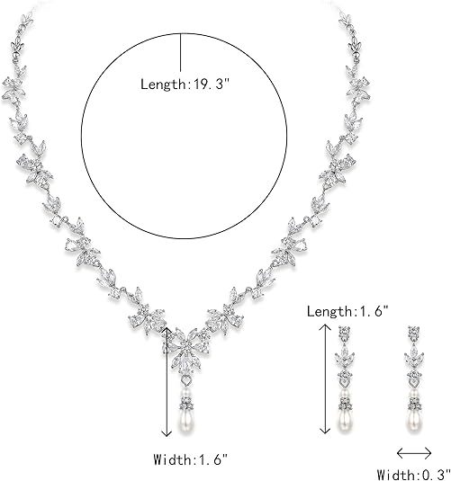 Ladies /Bridal Shiny Zircon Jewelry Sets #JEWLY115