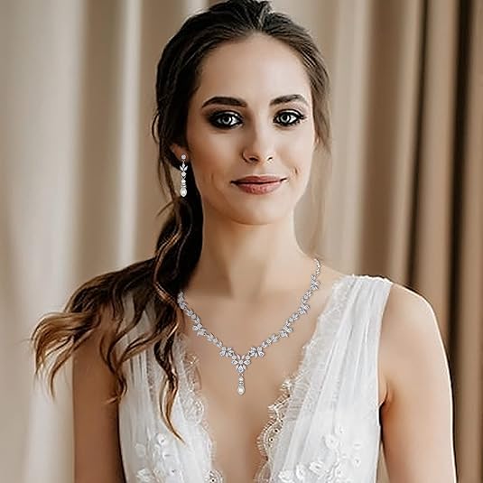 Ladies /Bridal Shiny Zircon Jewelry Sets #JEWLY115