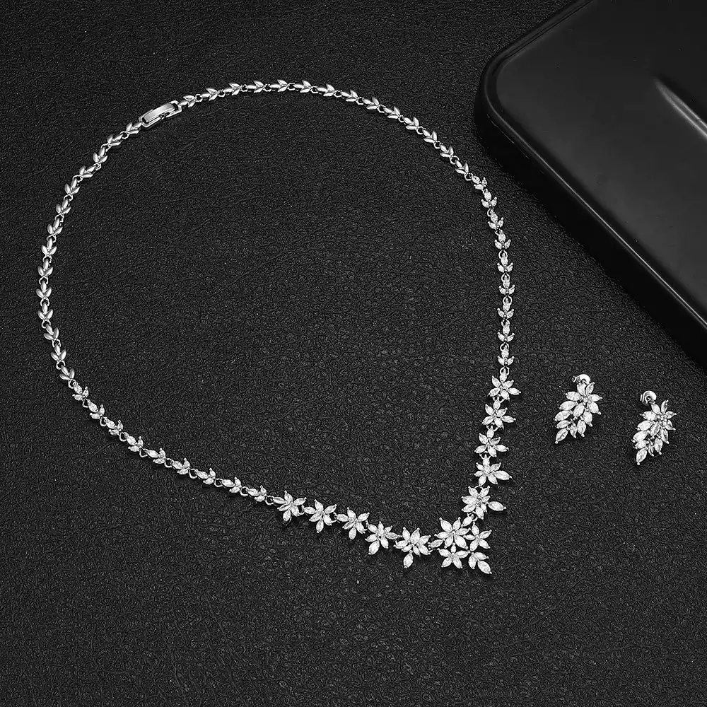 Ladies /Bridal Shiny Zircon Jewelry Sets #JEWLY117