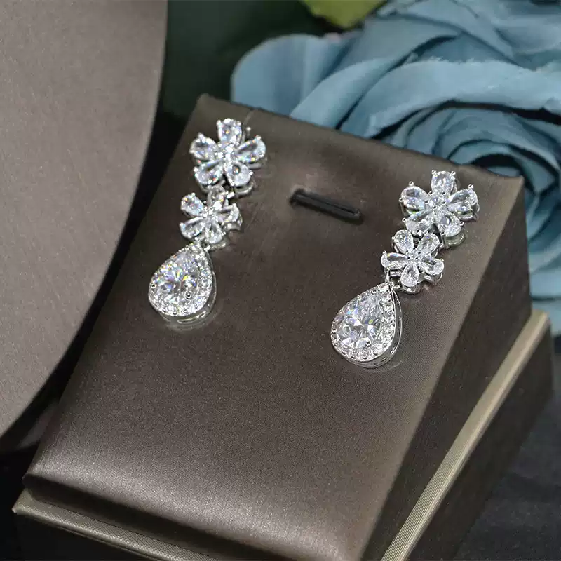 Ladies /Bridal Shiny Zircon Jewelry Sets #JEWLY118