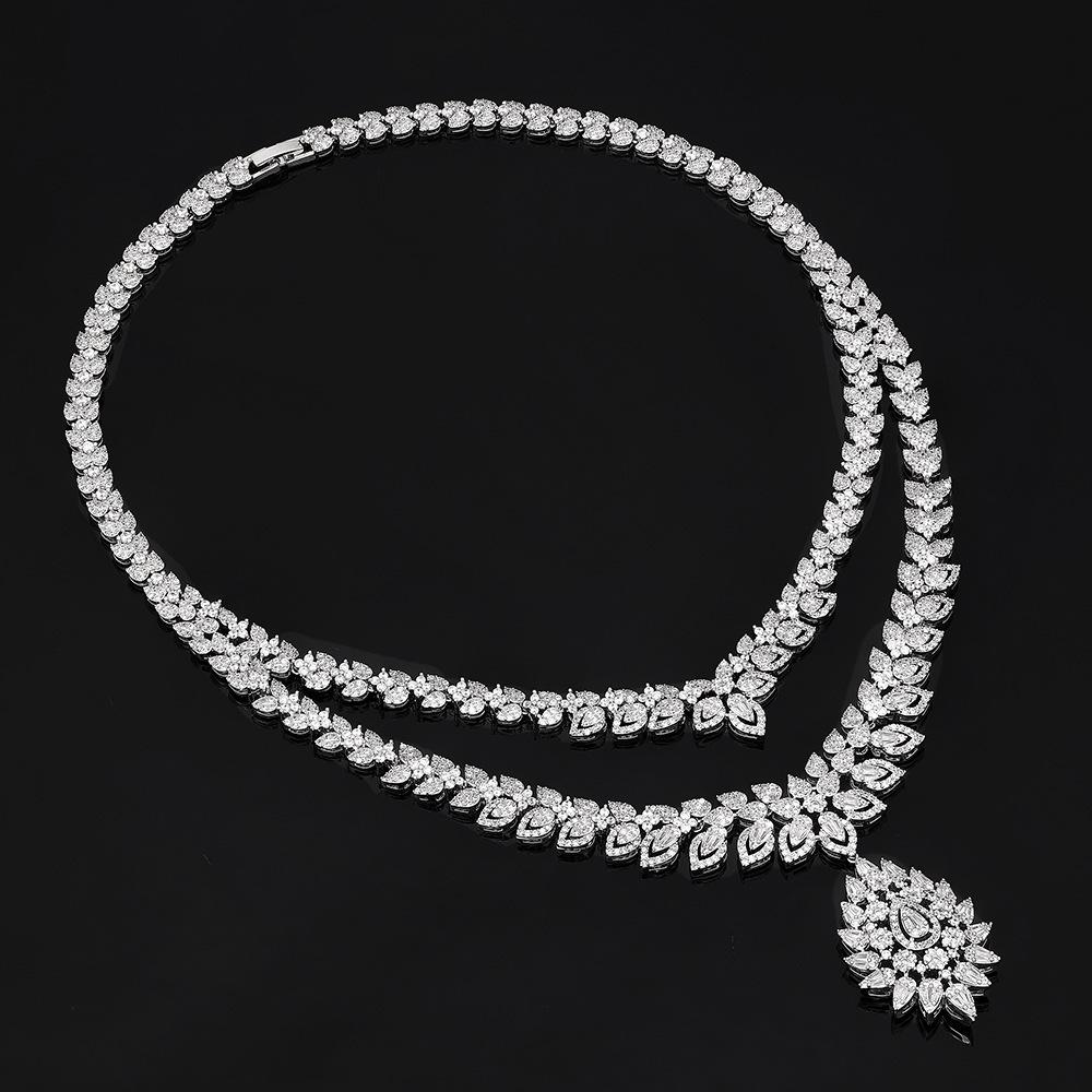 Ladies /Bridal Shiny Zircon Jewelry Sets #JEWLY119