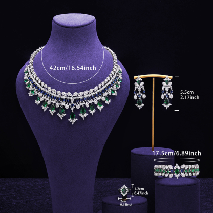 Ladies /Bridal Shiny Zircon Jewelry Sets #JEWLY120