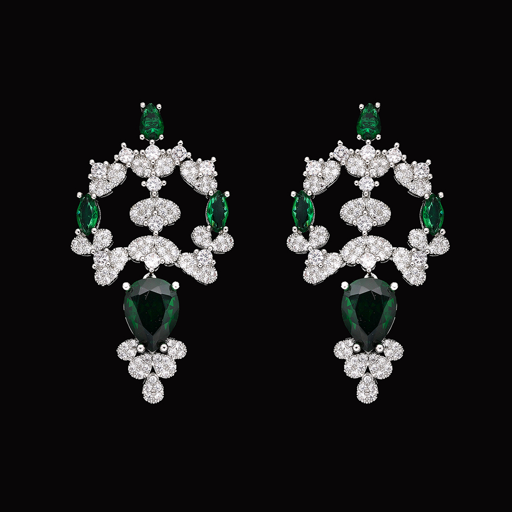 Ladies /Bridal Shiny Zircon Jewelry Sets #JEWLY121