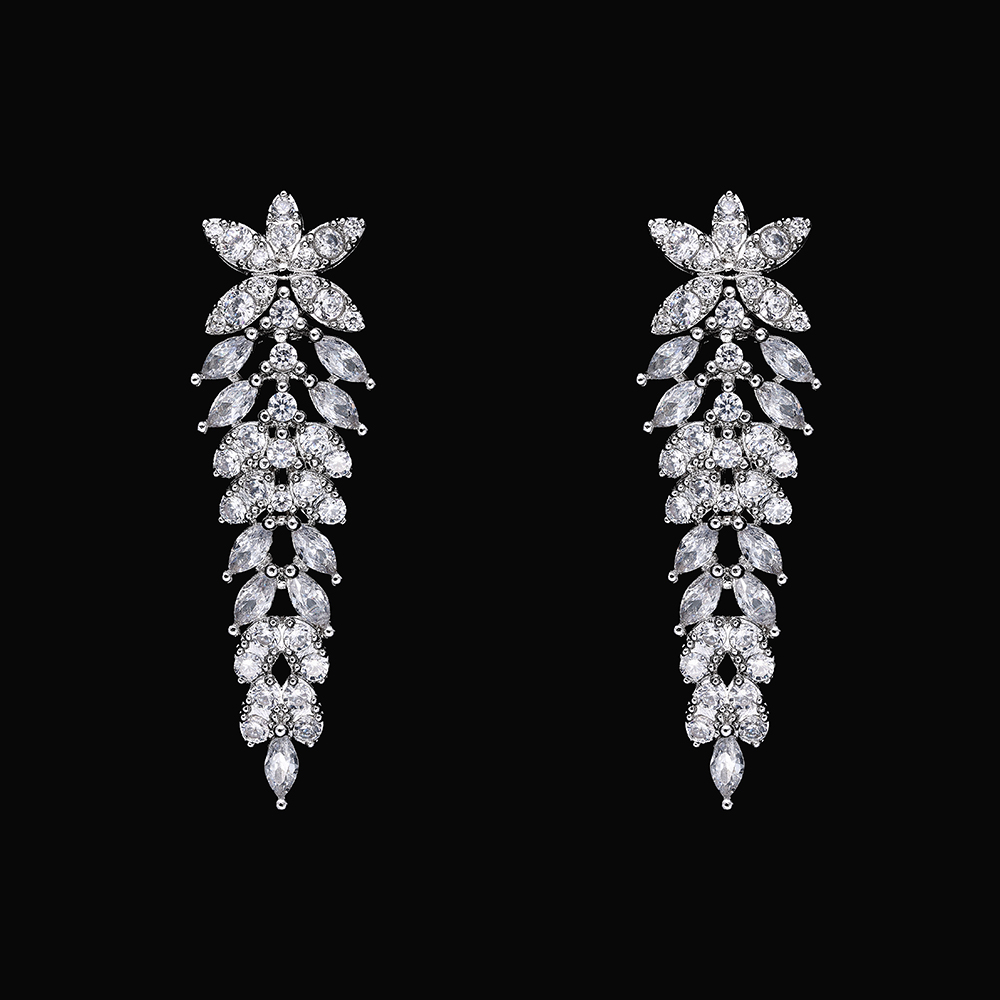 Ladies /Bridal Shiny Zircon Jewelry Sets #JEWLY123