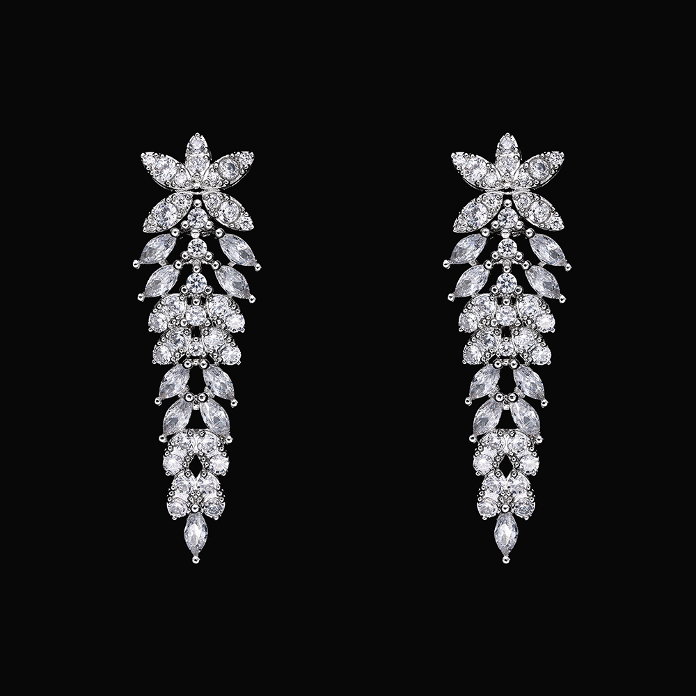 Ladies /Bridal Shiny Zircon Jewelry Sets #JEWLY123