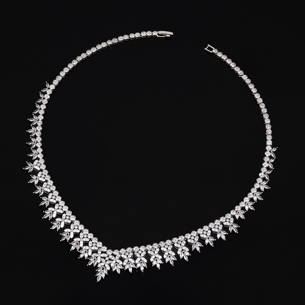 Ladies /Bridal Shiny Zircon Jewelry Sets #JEWLY123