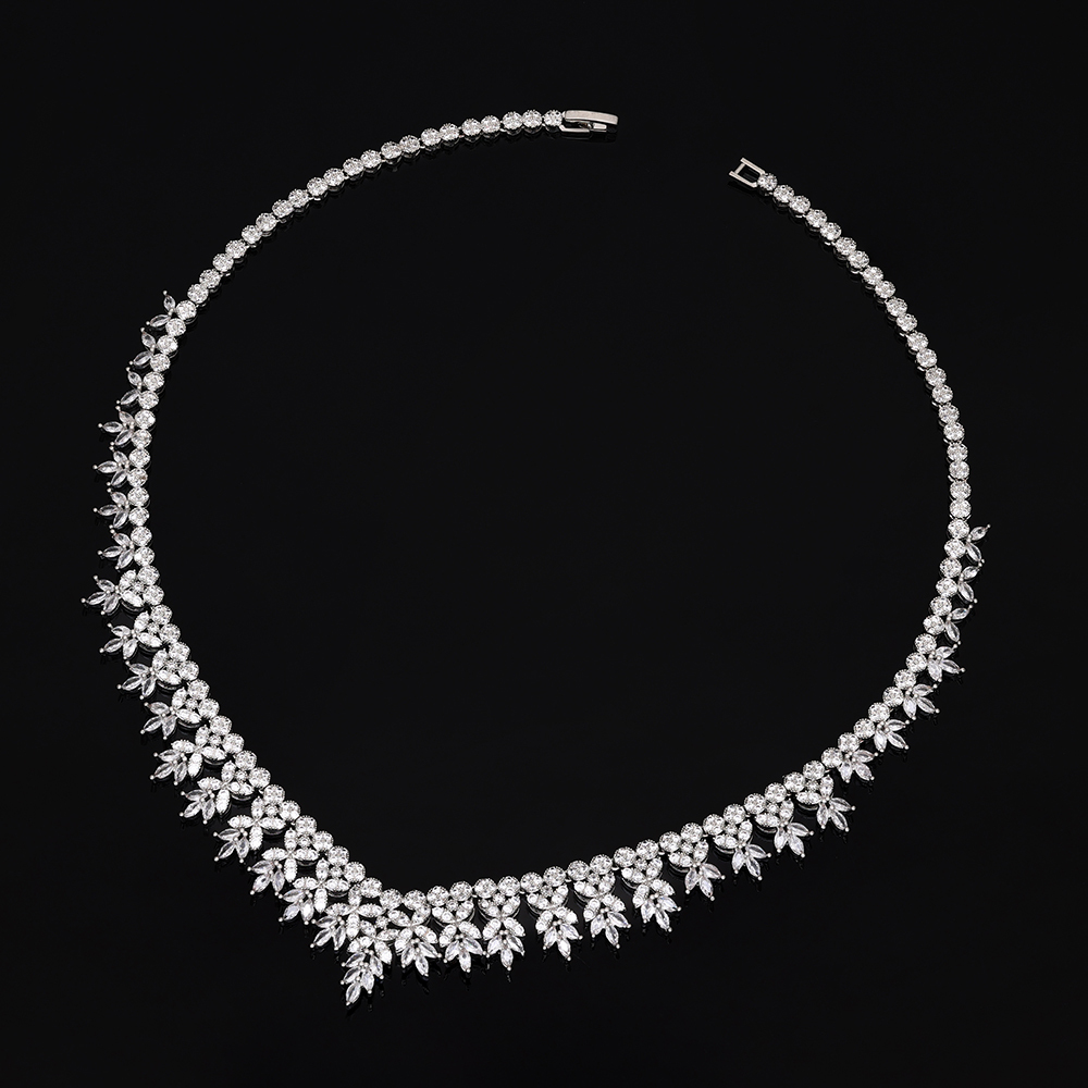Ladies /Bridal Shiny Zircon Jewelry Sets #JEWLY123