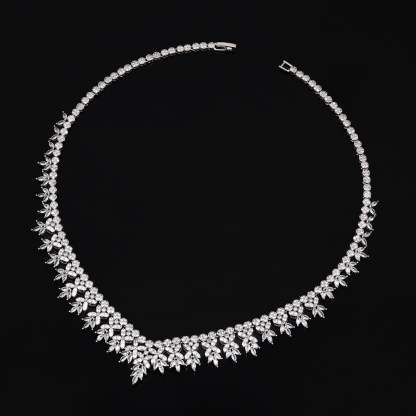 Ladies /Bridal Shiny Zircon Jewelry Sets #JEWLY123