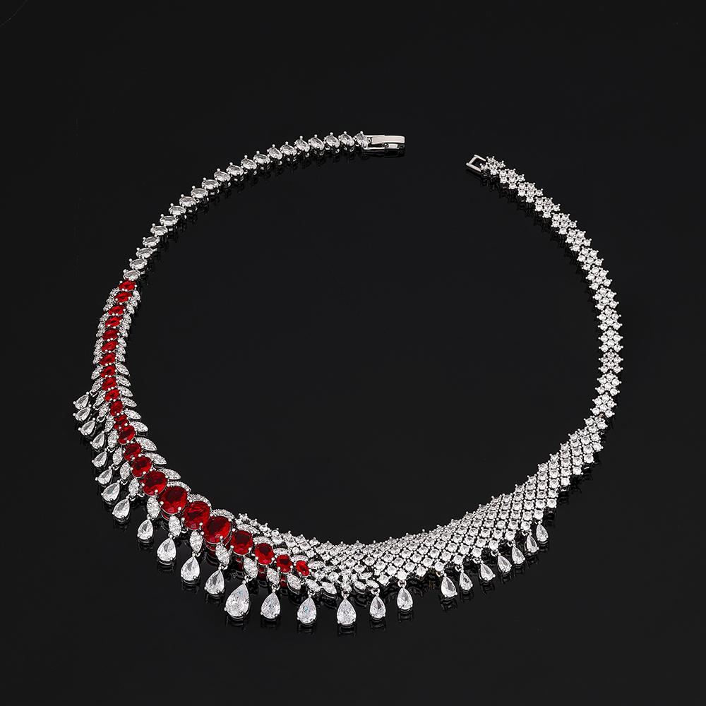 Ladies /Bridal Shiny Zircon Jewelry Sets #JEWLY124