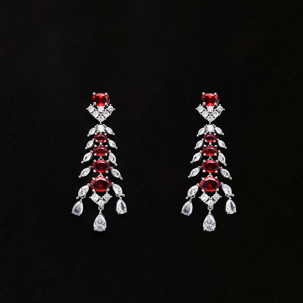 Ladies /Bridal Shiny Zircon Jewelry Sets #JEWLY124