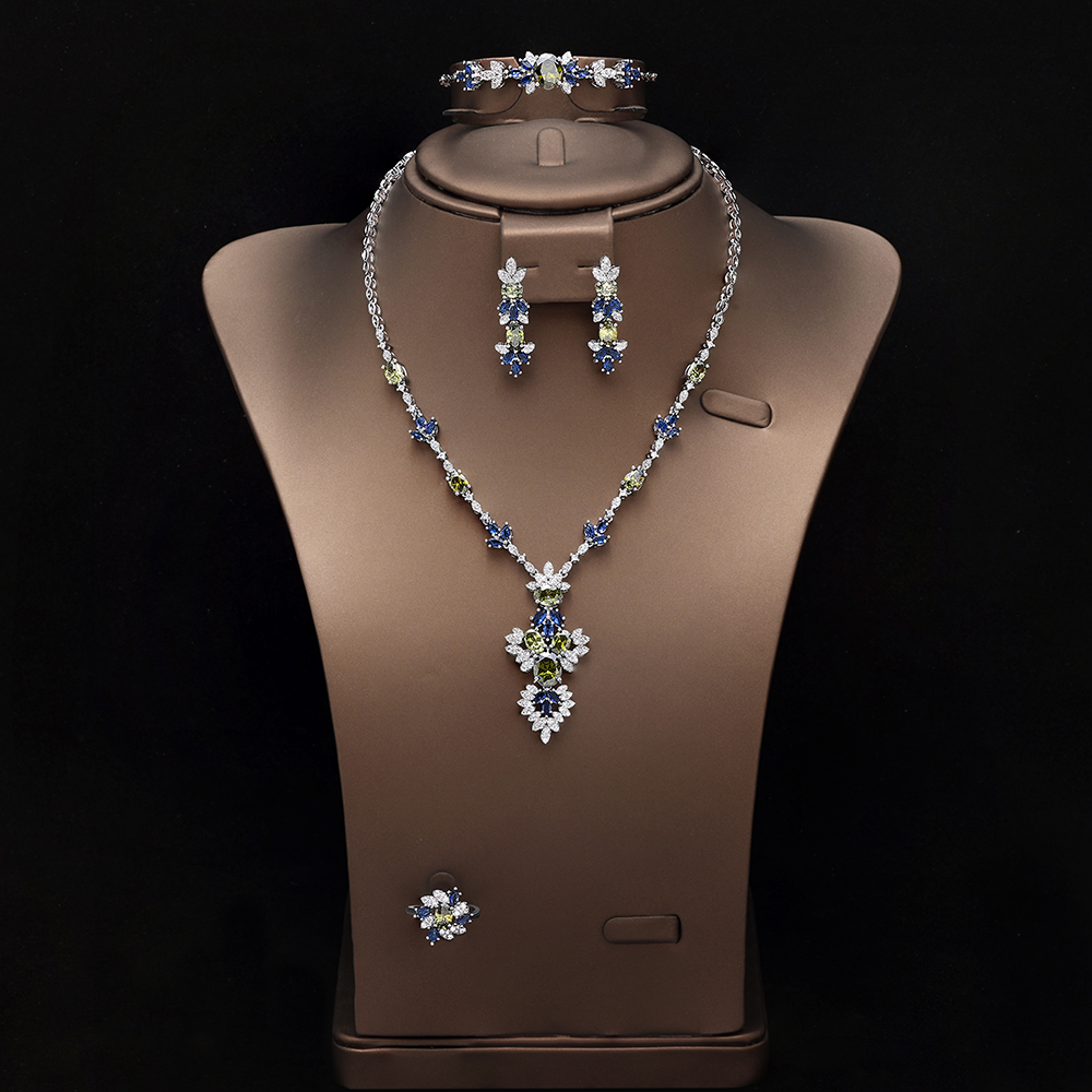 Ladies /Bridal Shiny Zircon Jewelry Sets #JEWLY126