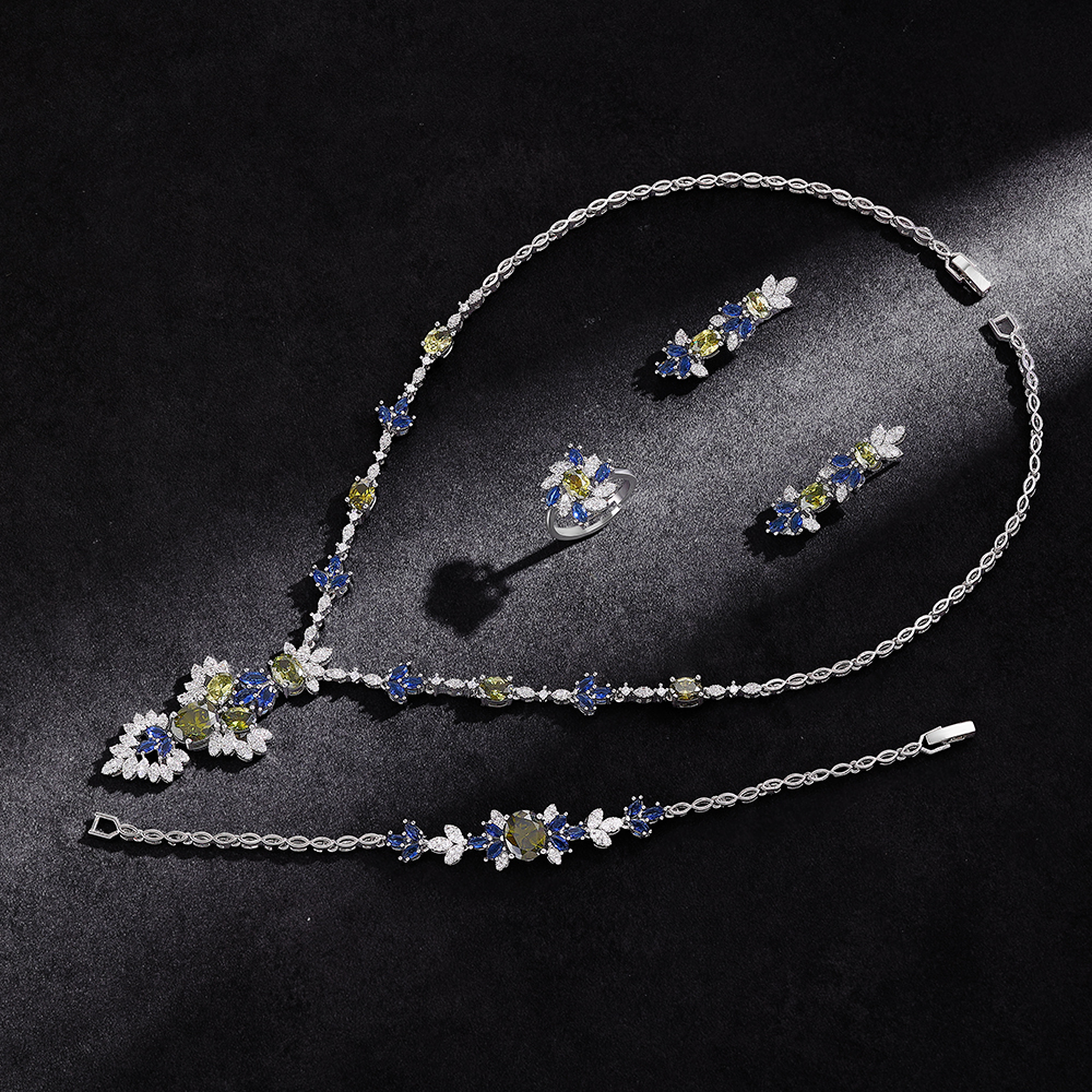 Ladies /Bridal Shiny Zircon Jewelry Sets #JEWLY126