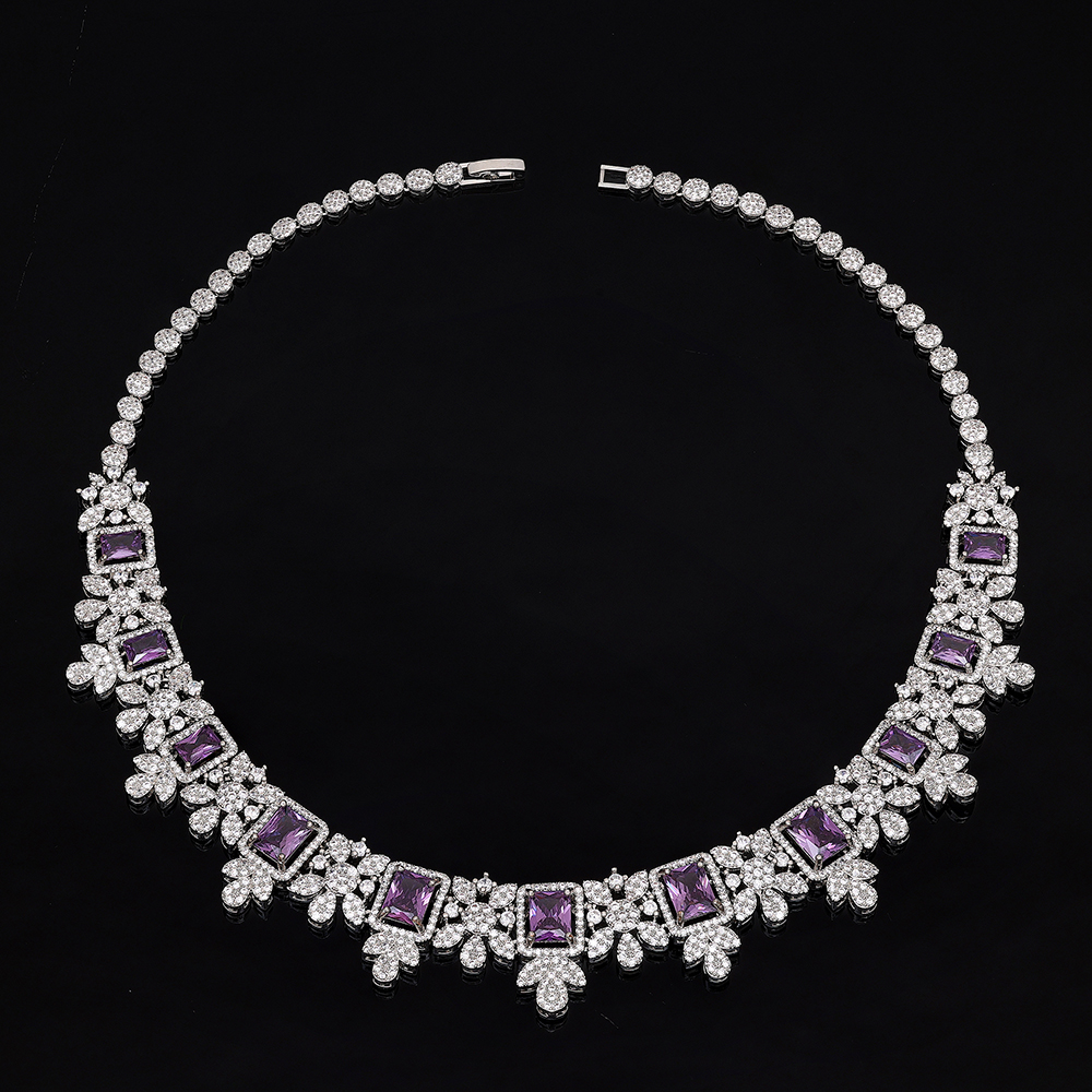 Ladies /Bridal Shiny Zircon Jewelry Sets #JEWLY127