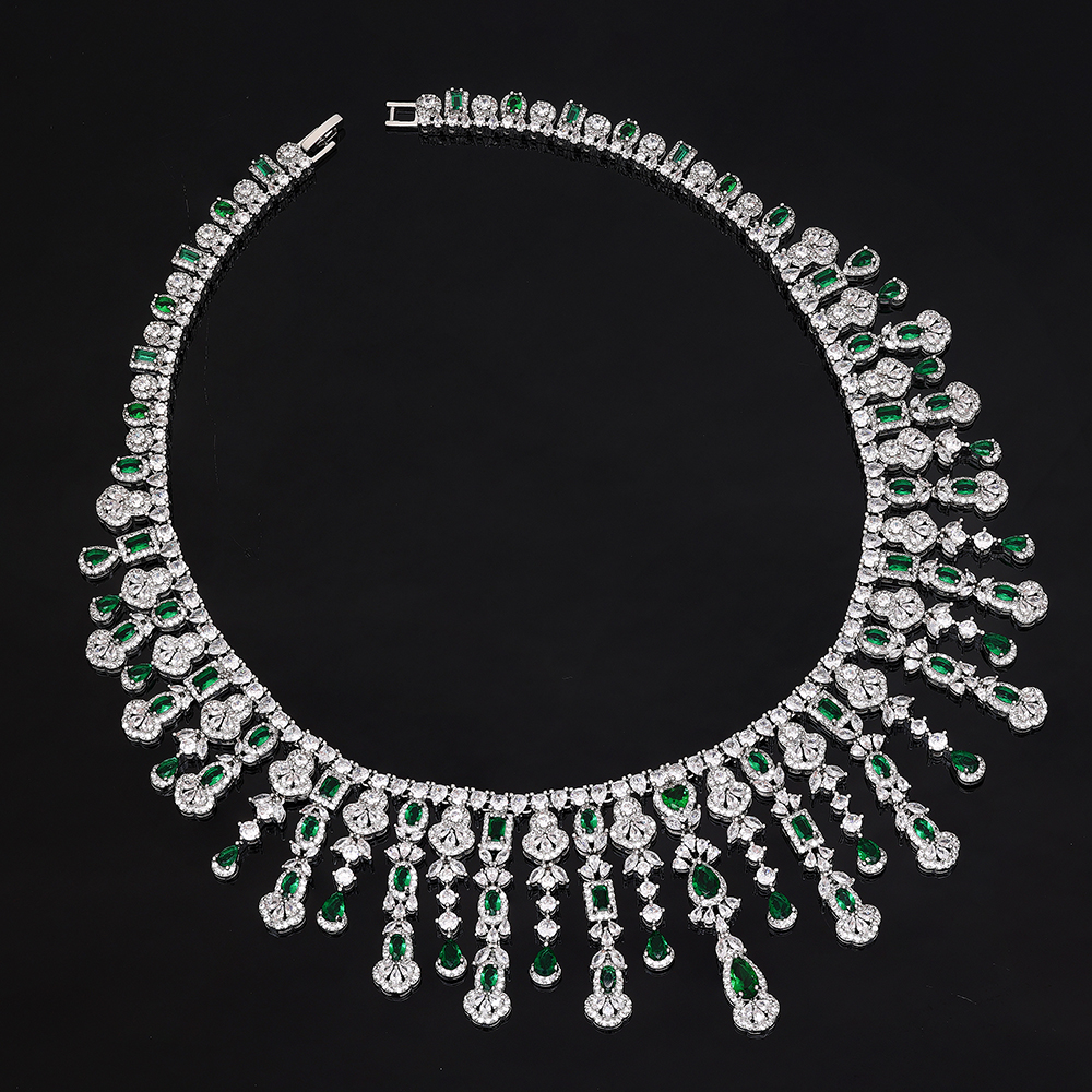 Ladies /Bridal Shiny Zircon Jewelry Sets #JEWLY130