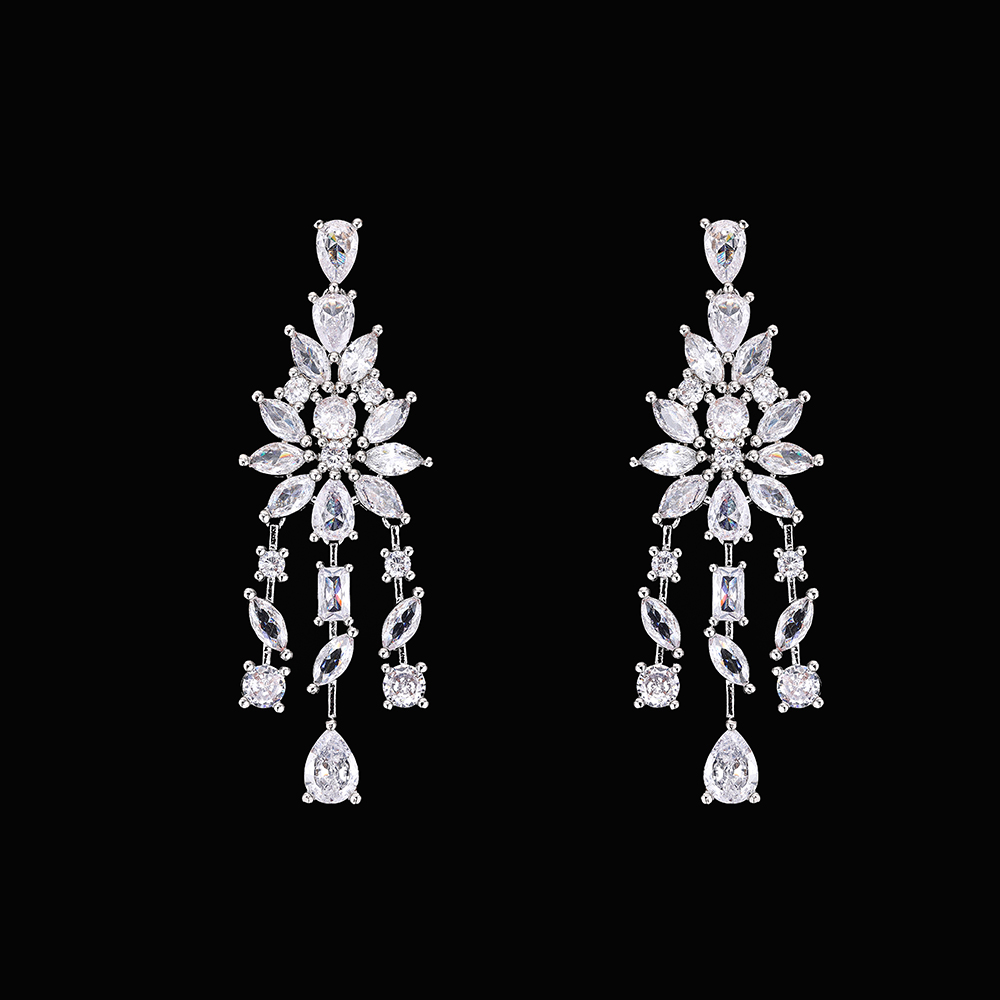 Ladies /Bridal Shiny Zircon Jewelry Sets #JEWLY132