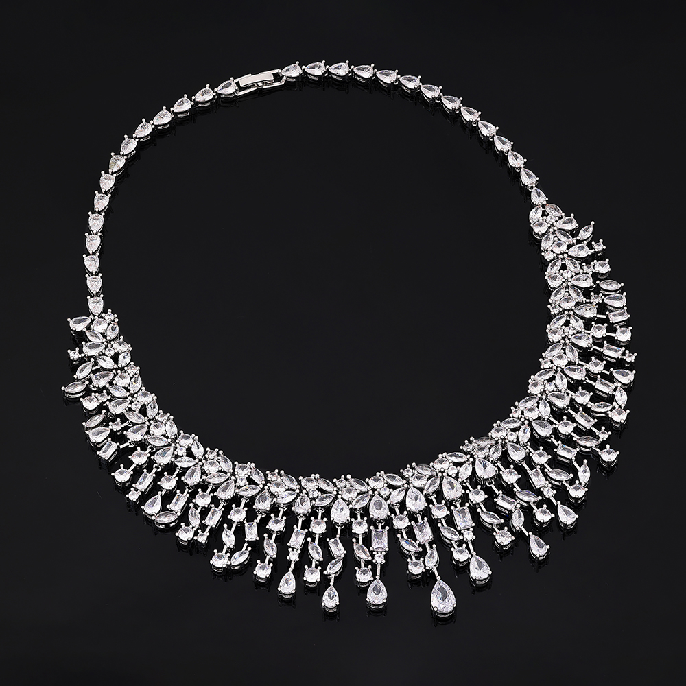 Ladies /Bridal Shiny Zircon Jewelry Sets #JEWLY132
