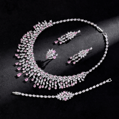 Ladies /Bridal Shiny Zircon Jewelry Sets #JEWLY132