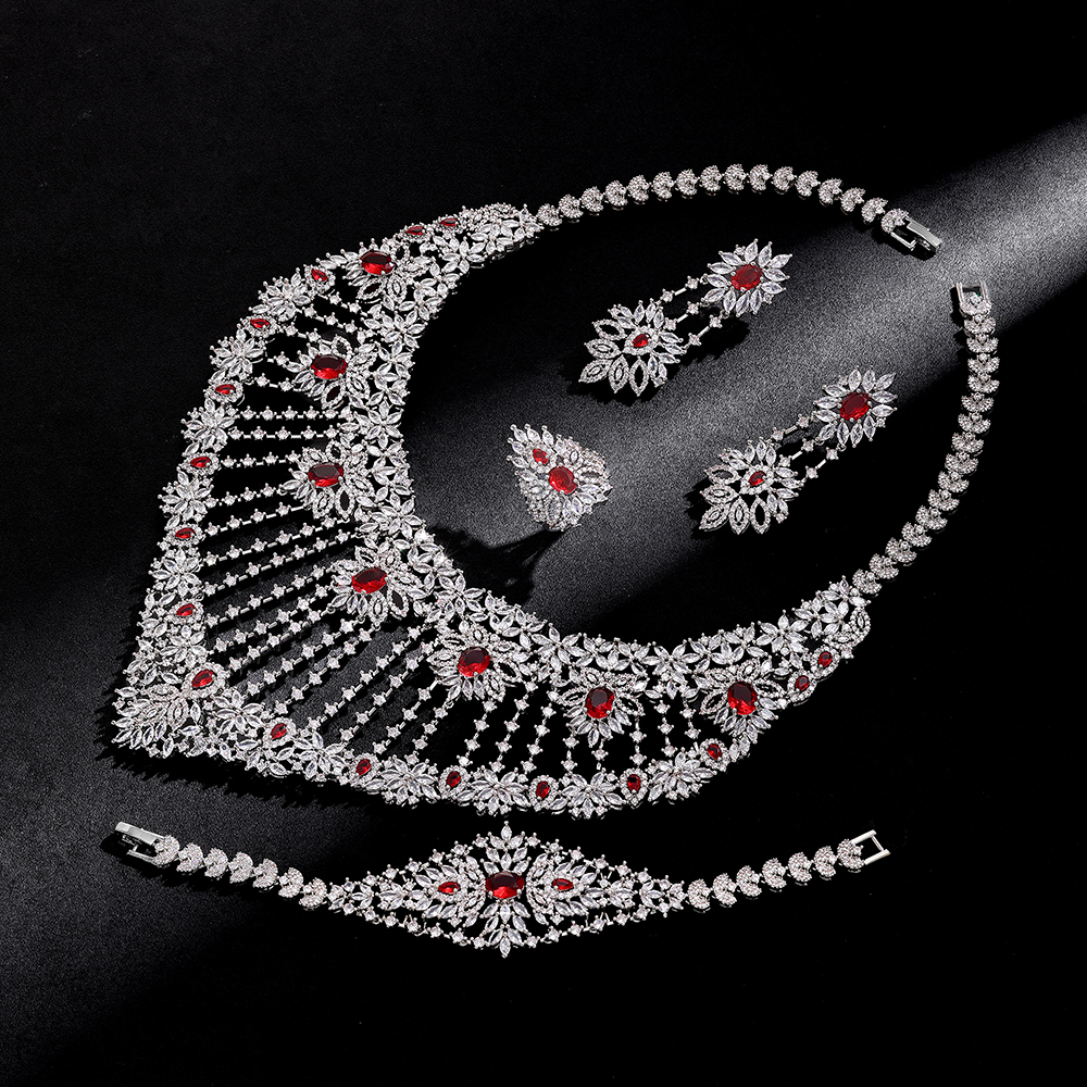 Ladies /Bridal Shiny Zircon Jewelry Sets #JEWLY133