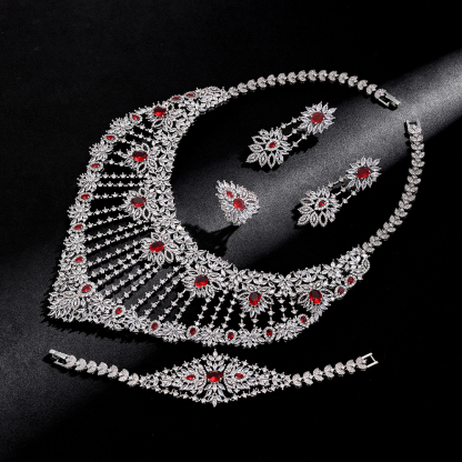 Ladies /Bridal Shiny Zircon Jewelry Sets #JEWLY133