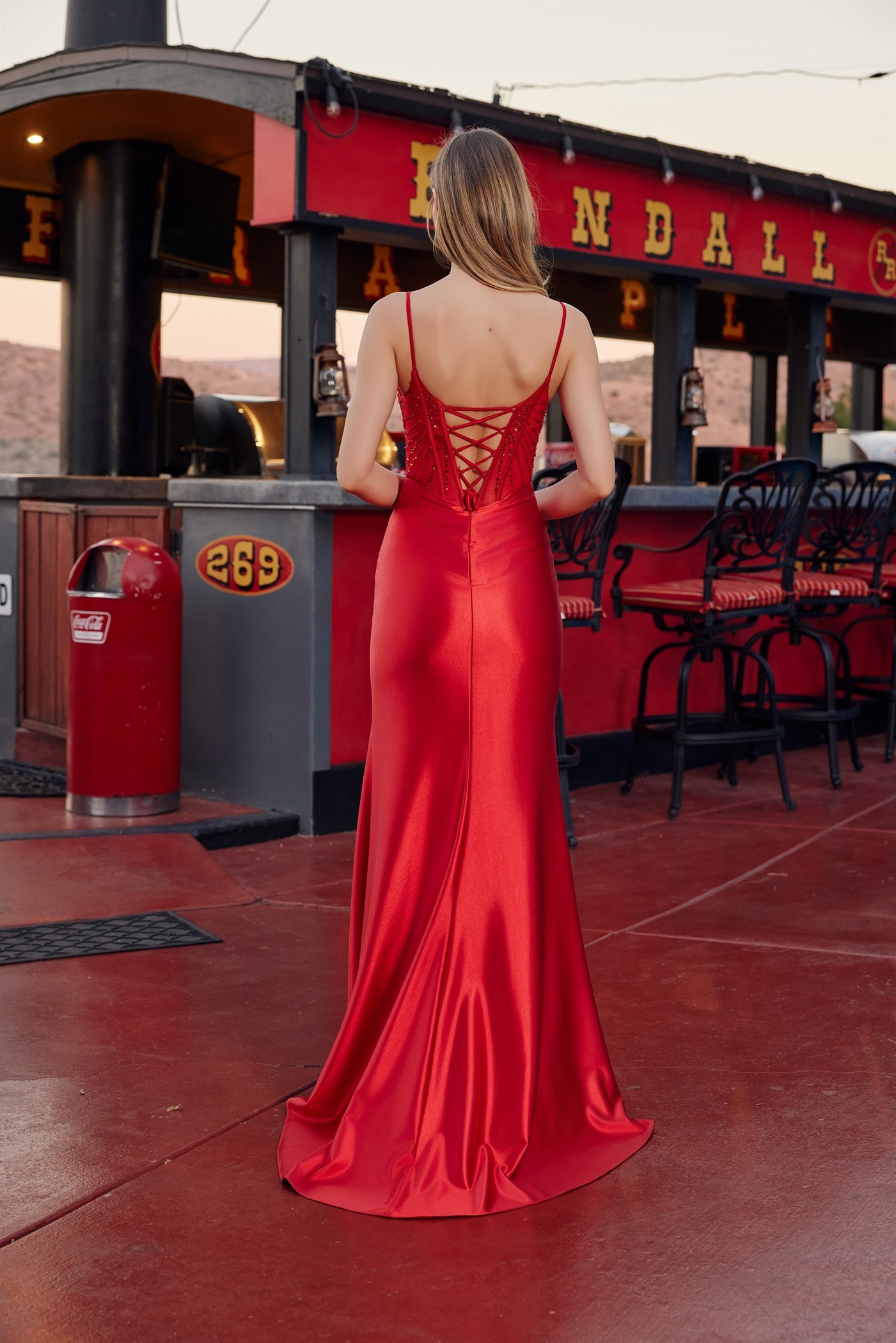 Full Sequin Bodice Thin Straps And A Sheer Boned Waistline Prom Dress #S1721