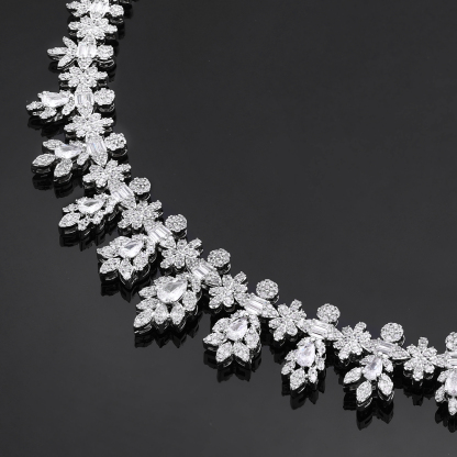 Ladies'/Bridal Shiny Zircon Jewelry Sets #JEWLY014