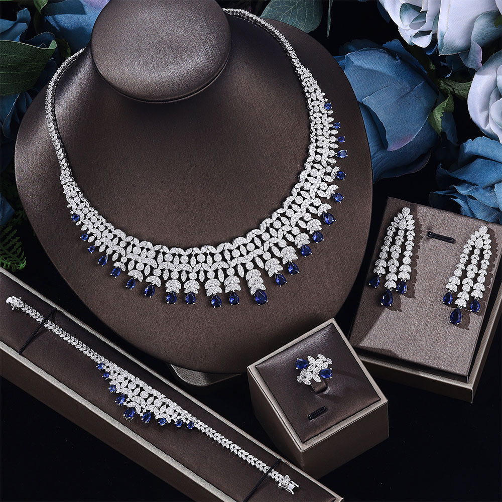 Ladies'/Bridal Shiny Zircon Jewelry Sets #JEWLY015