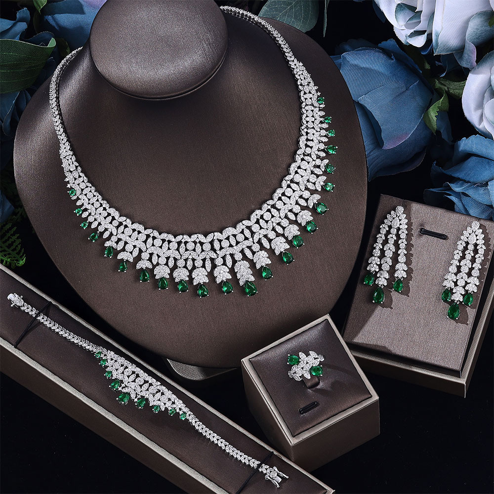 Ladies'/Bridal Shiny Zircon Jewelry Sets #JEWLY015