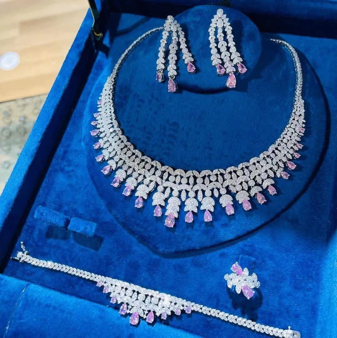 Ladies'/Bridal Shiny Zircon Jewelry Sets #JEWLY015