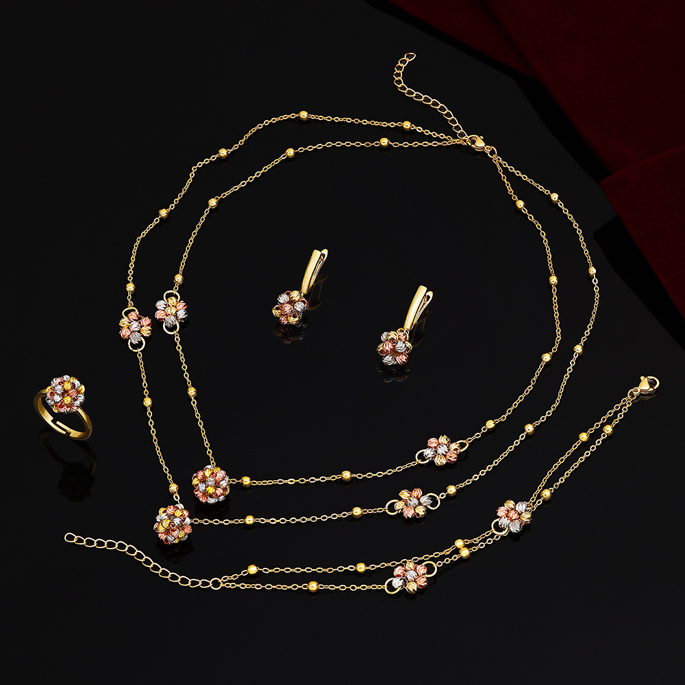 Ladies'/Bridal Shiny Zircon Jewelry Sets #JEWLY019