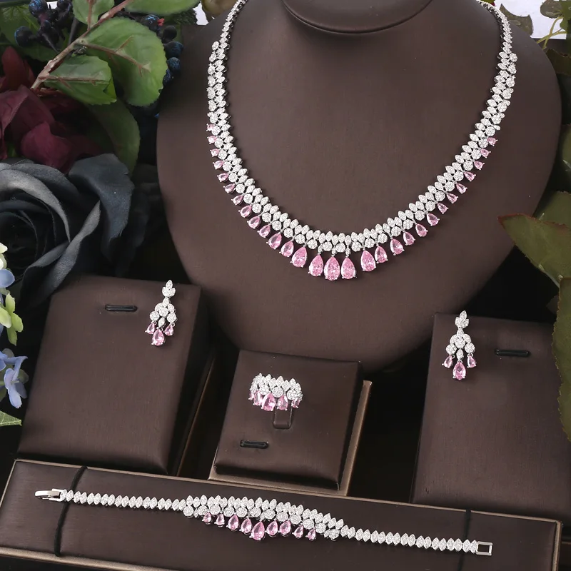 Ladies'/Bridal Shiny Zircon Jewelry Sets #JEWLY020