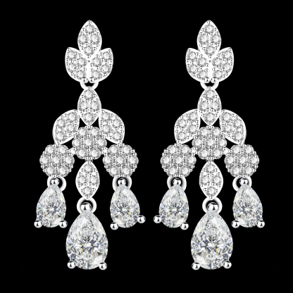 Ladies'/Bridal Shiny Zircon Jewelry Sets #JEWLY020