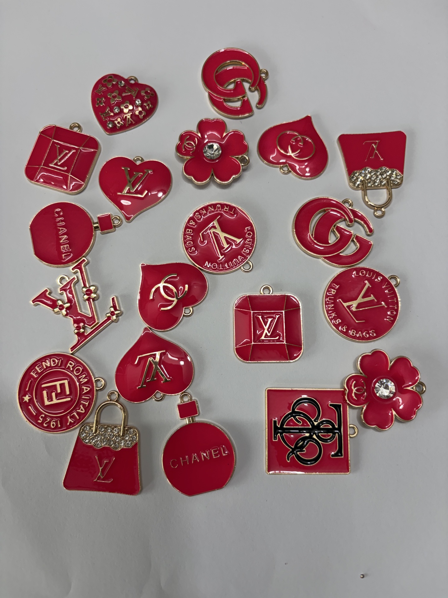 Random Mixed Designer Brand Charms/20Pcs Set