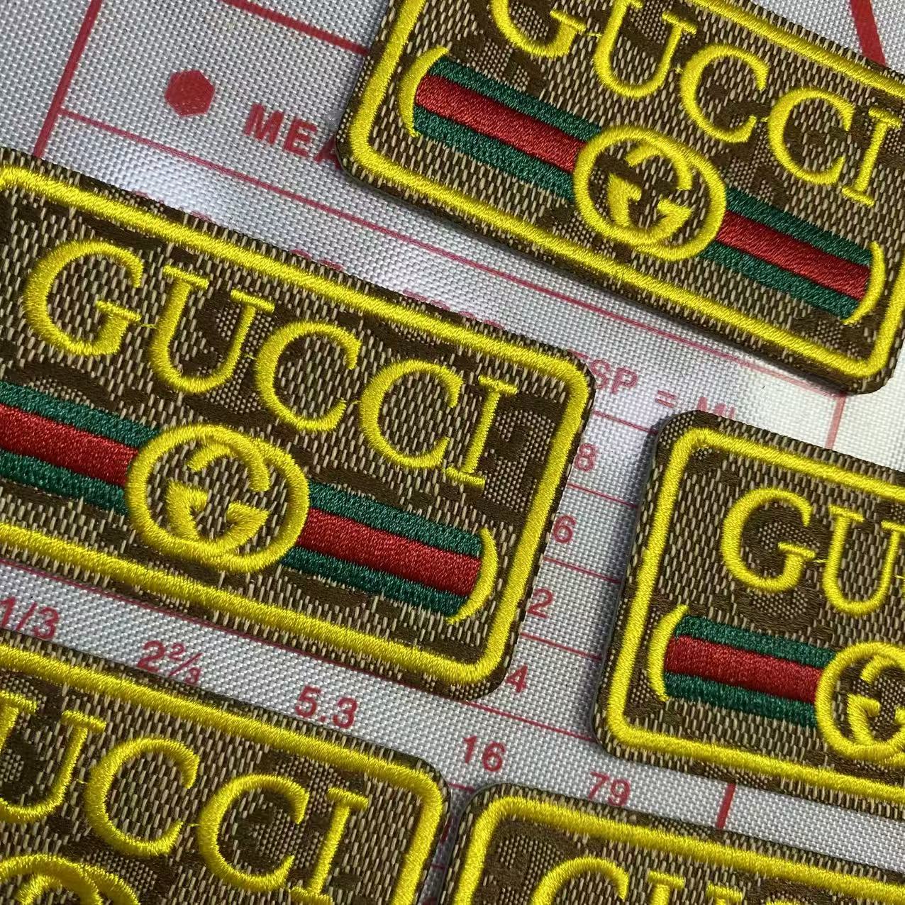 Medium(Iron-on) GG Square round shape Patches