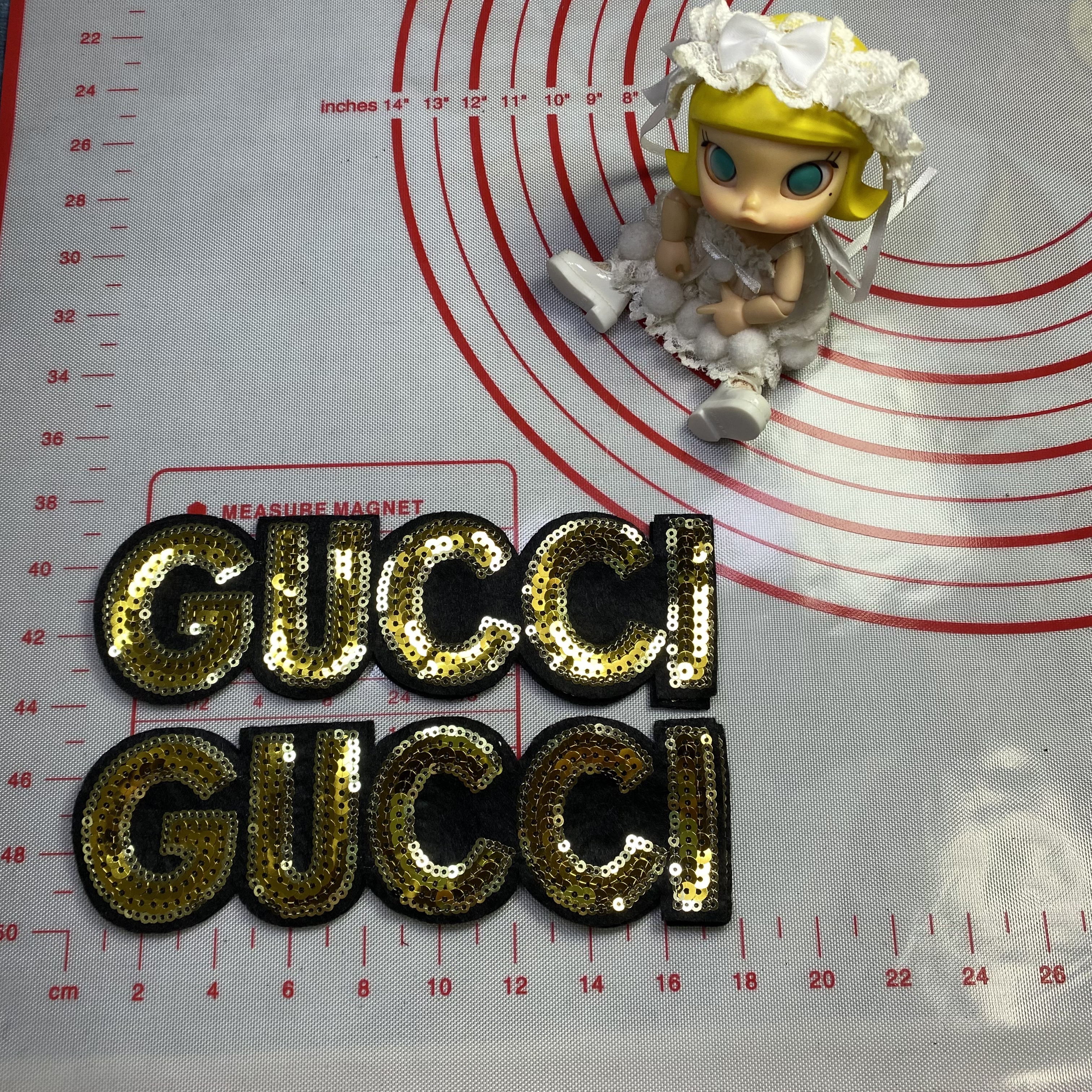 Large / medium (sewing) GG mixed cloth Patches