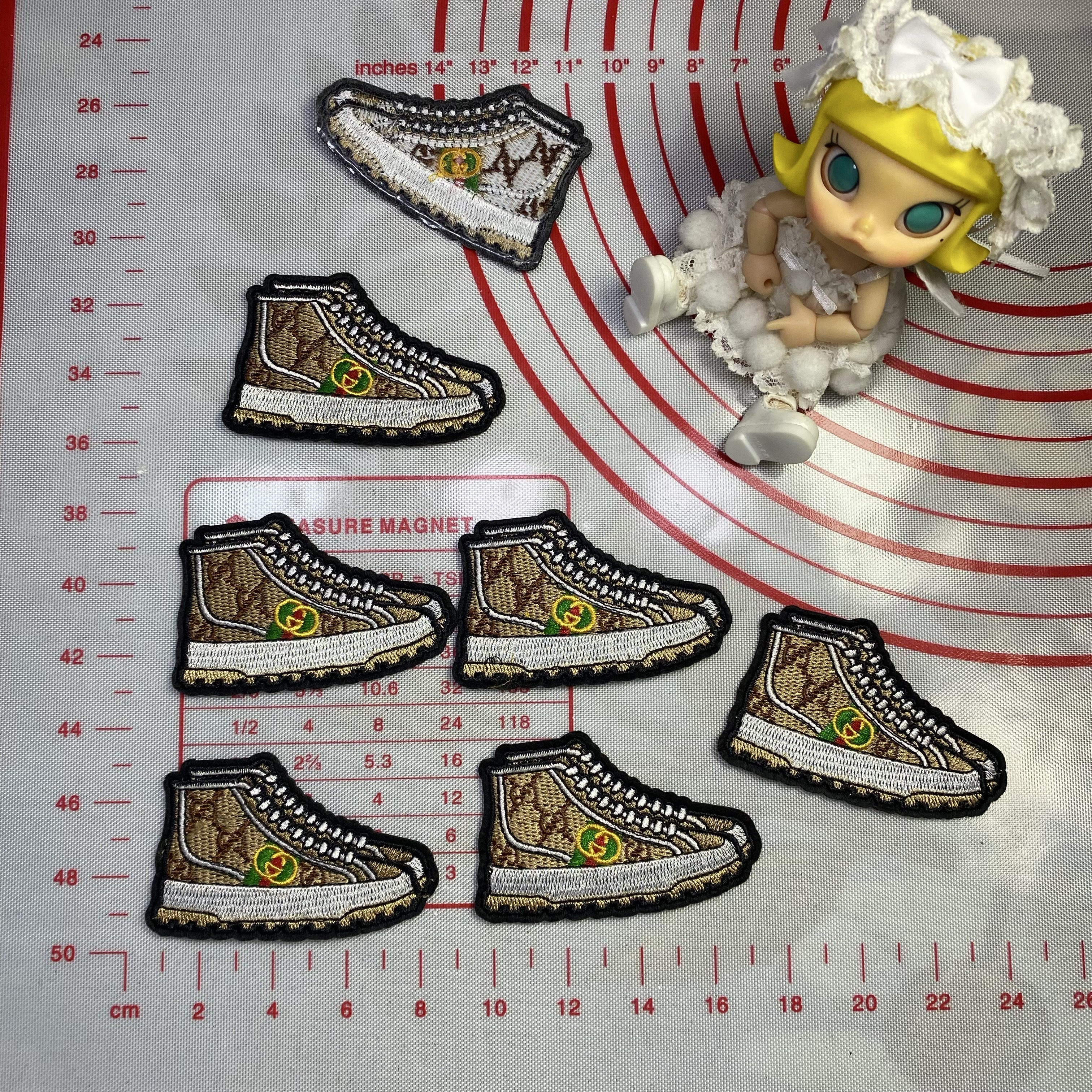 Small (Iron-on) GG Shoes Patches        