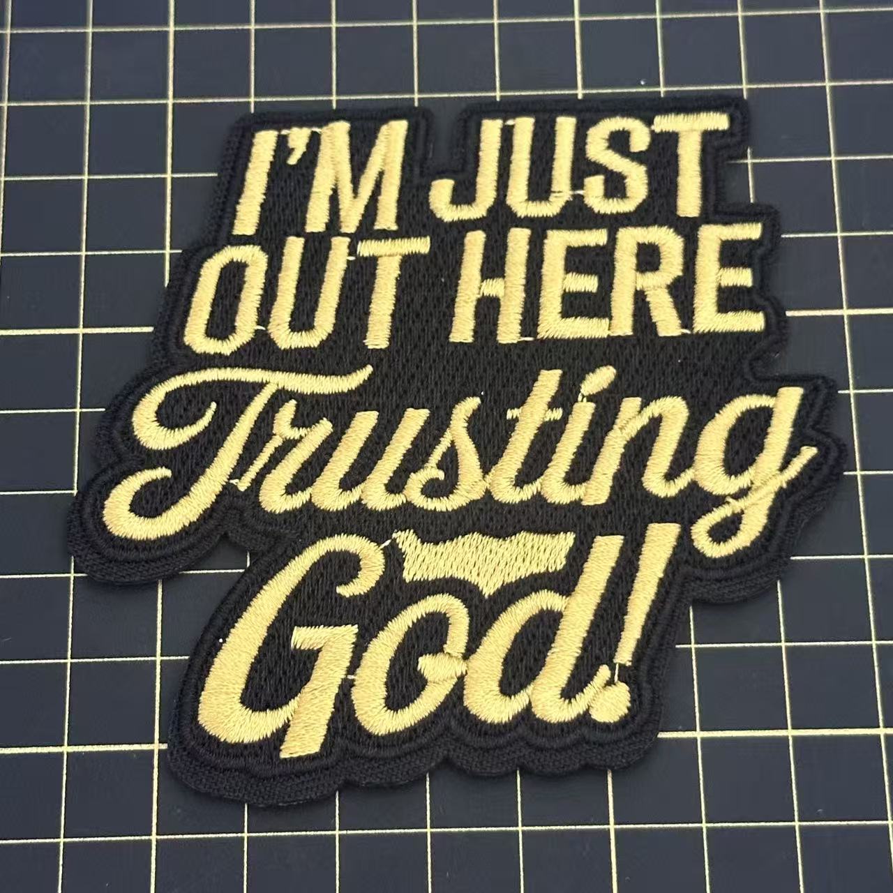 1 God Rose  Blessed  Word patch (iron)
