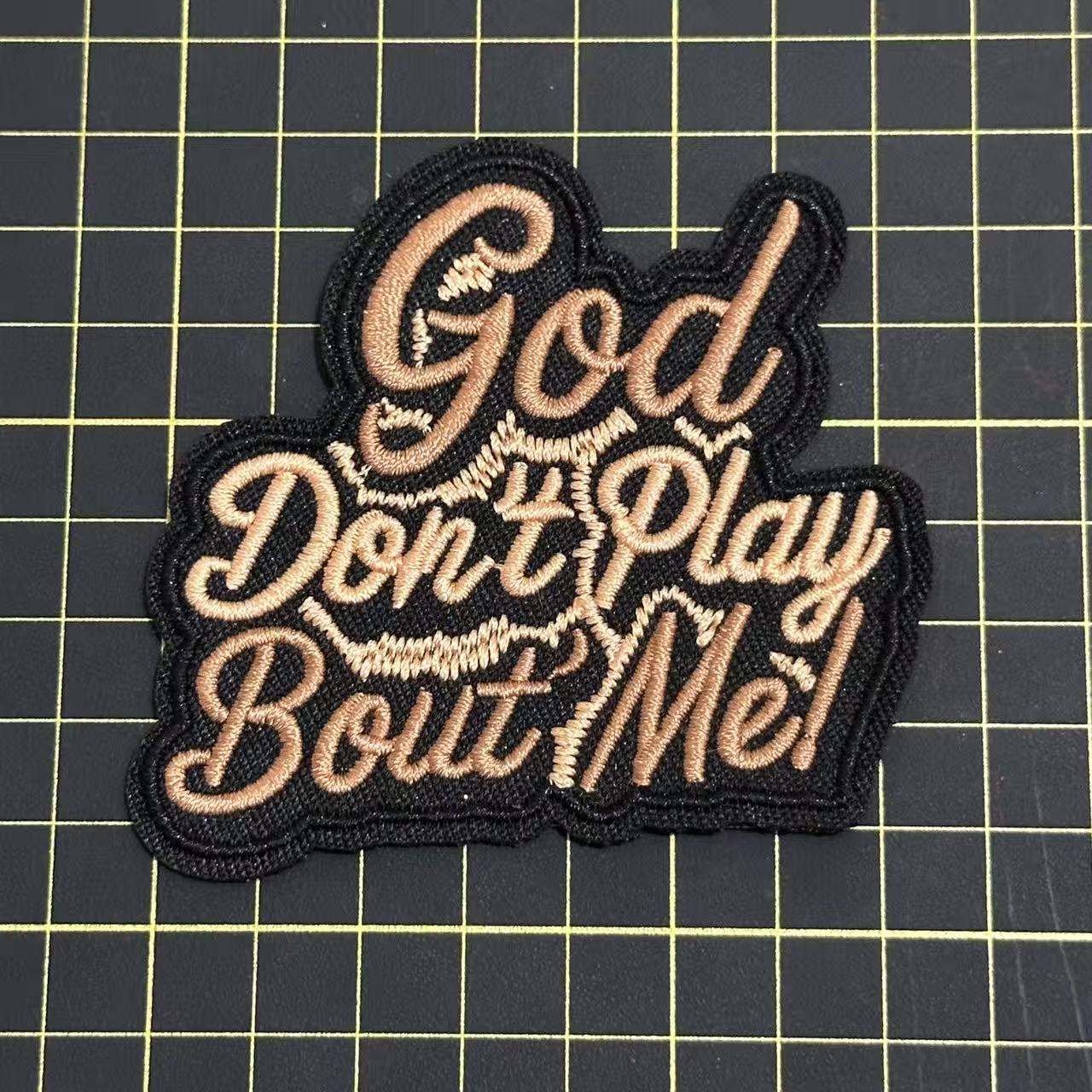 1 God Rose  Blessed  Word patch (iron)