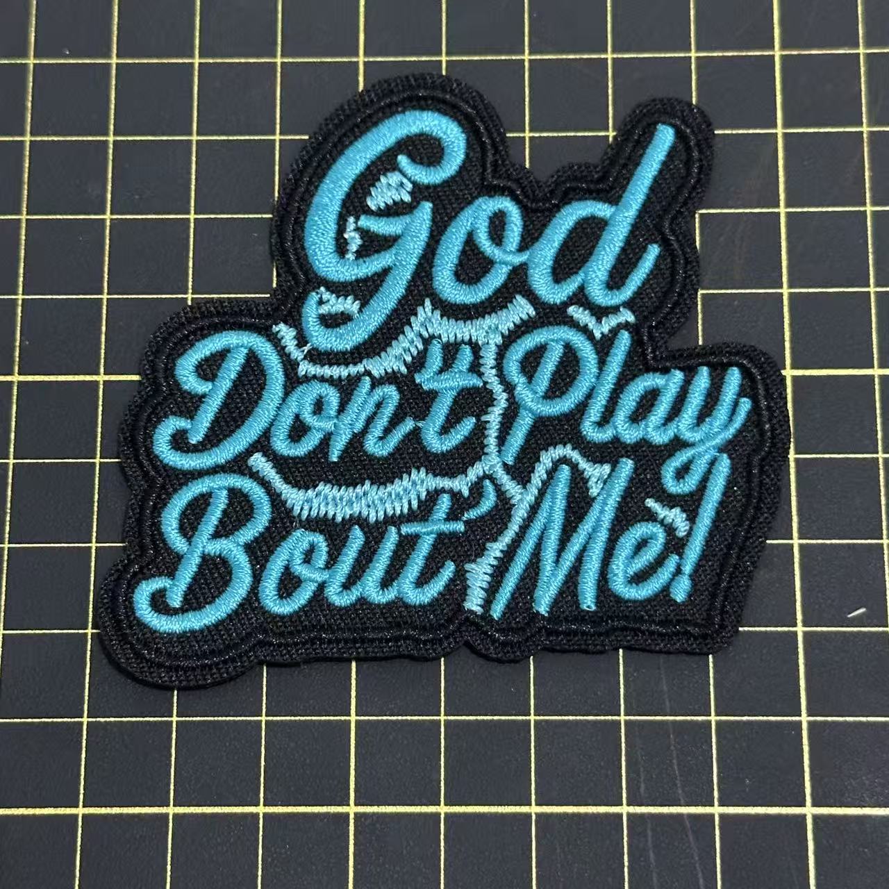 1 God Rose  Blessed  Word patch (iron)