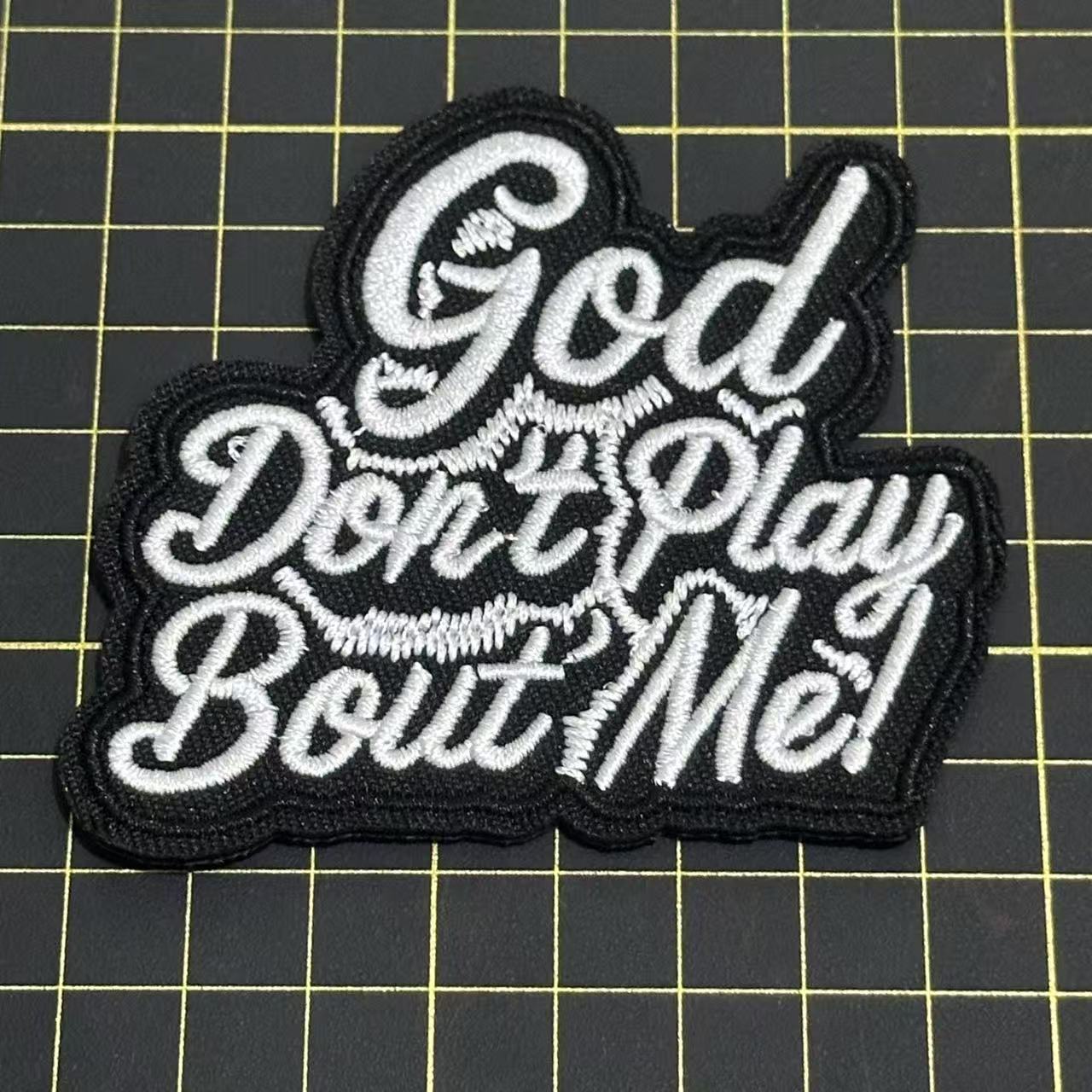 1 God Rose  Blessed  Word patch (iron)