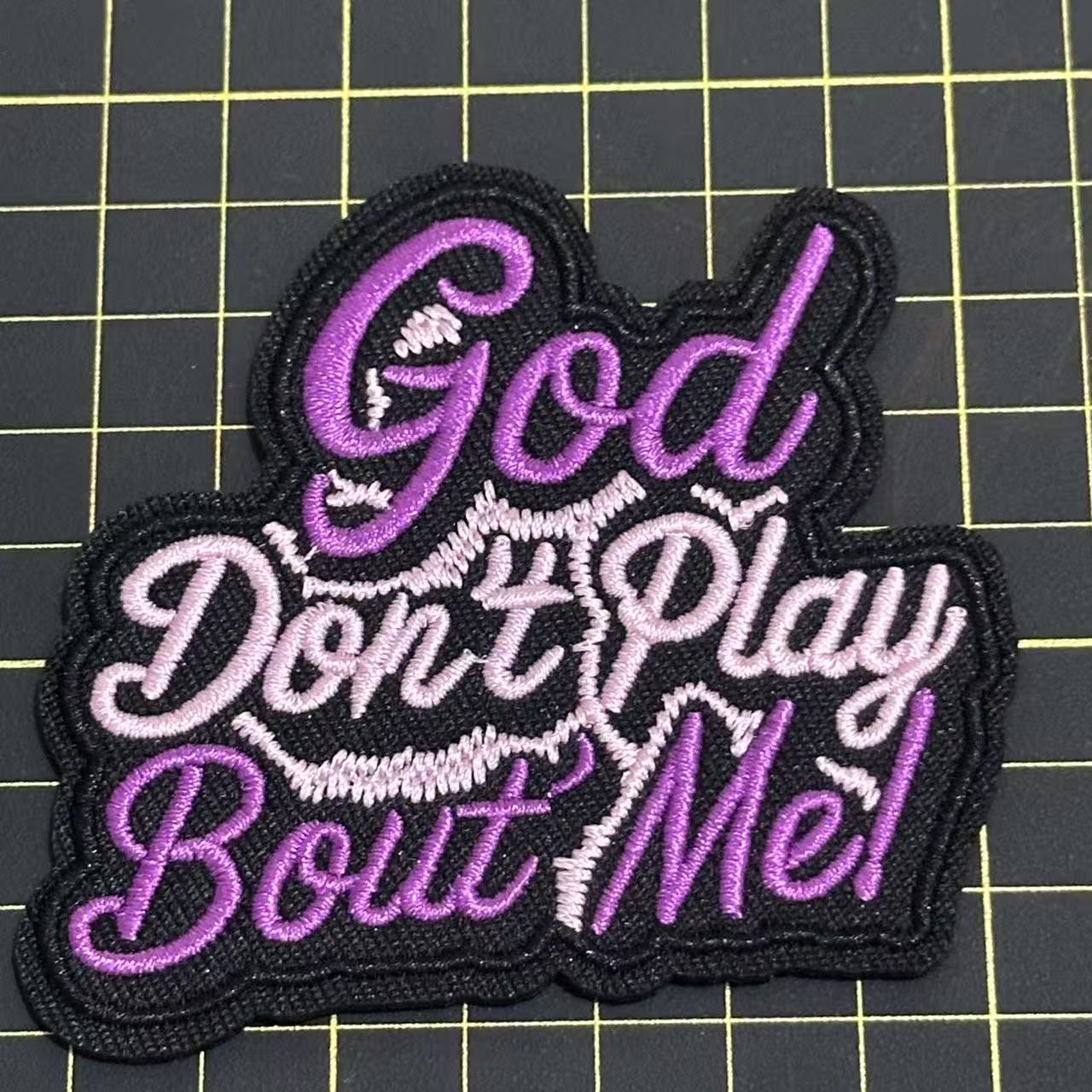 1 God Rose  Blessed  Word patch (iron)